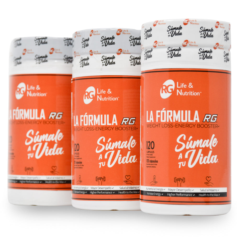 LA FÓRMULA RG: 360 cápsulas para 90 días (Envío Gratis)